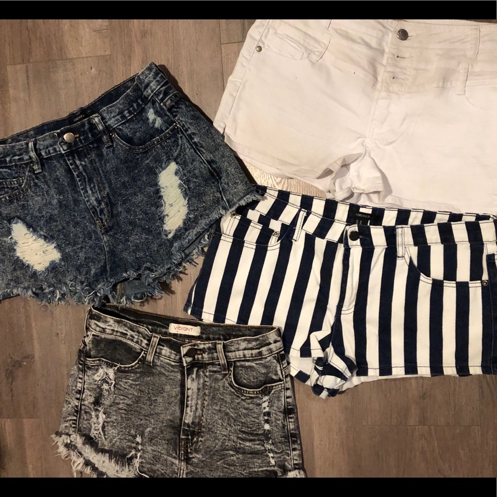 High waisted shorts